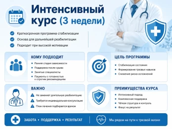 Реабилитация за 21 день в Менделеевске