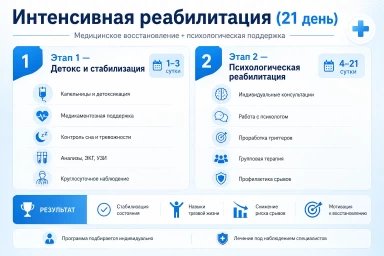 Реабилитация за 21 день в Менделеевске